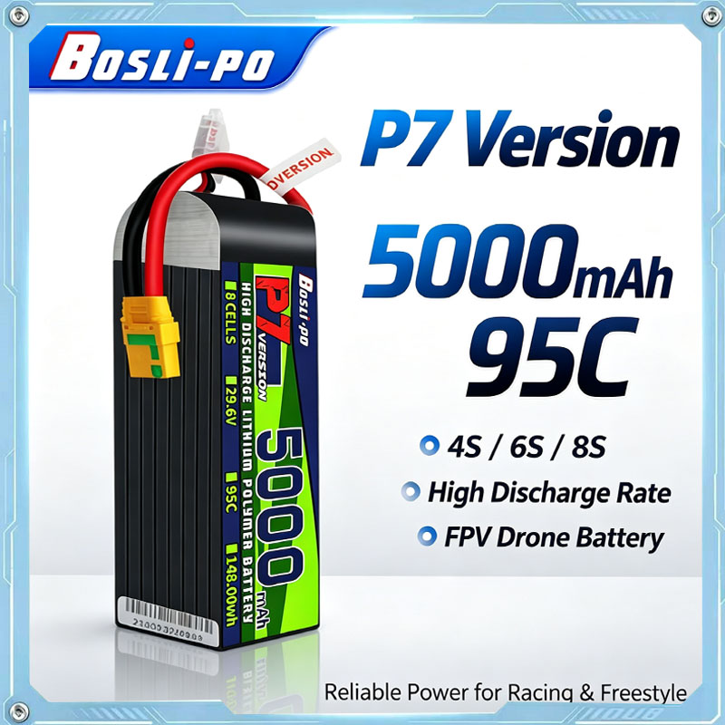 Drone Racing Battery - Boslipo P7 Versión 5000mAh 95C Batería