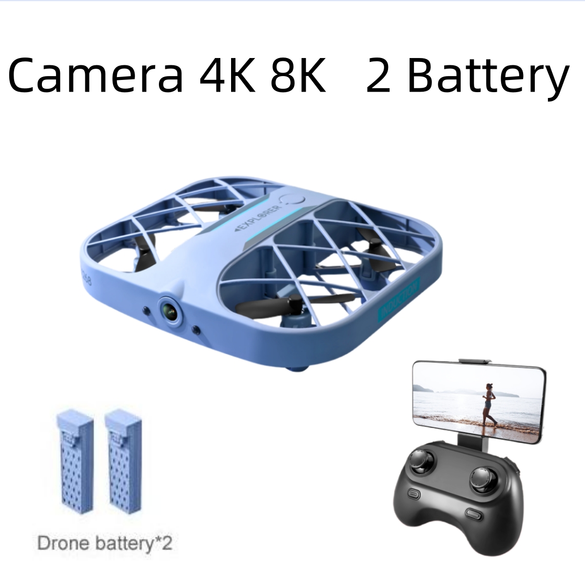 Drone Racing Battery - Dron JJRC H107 FPV RC con
